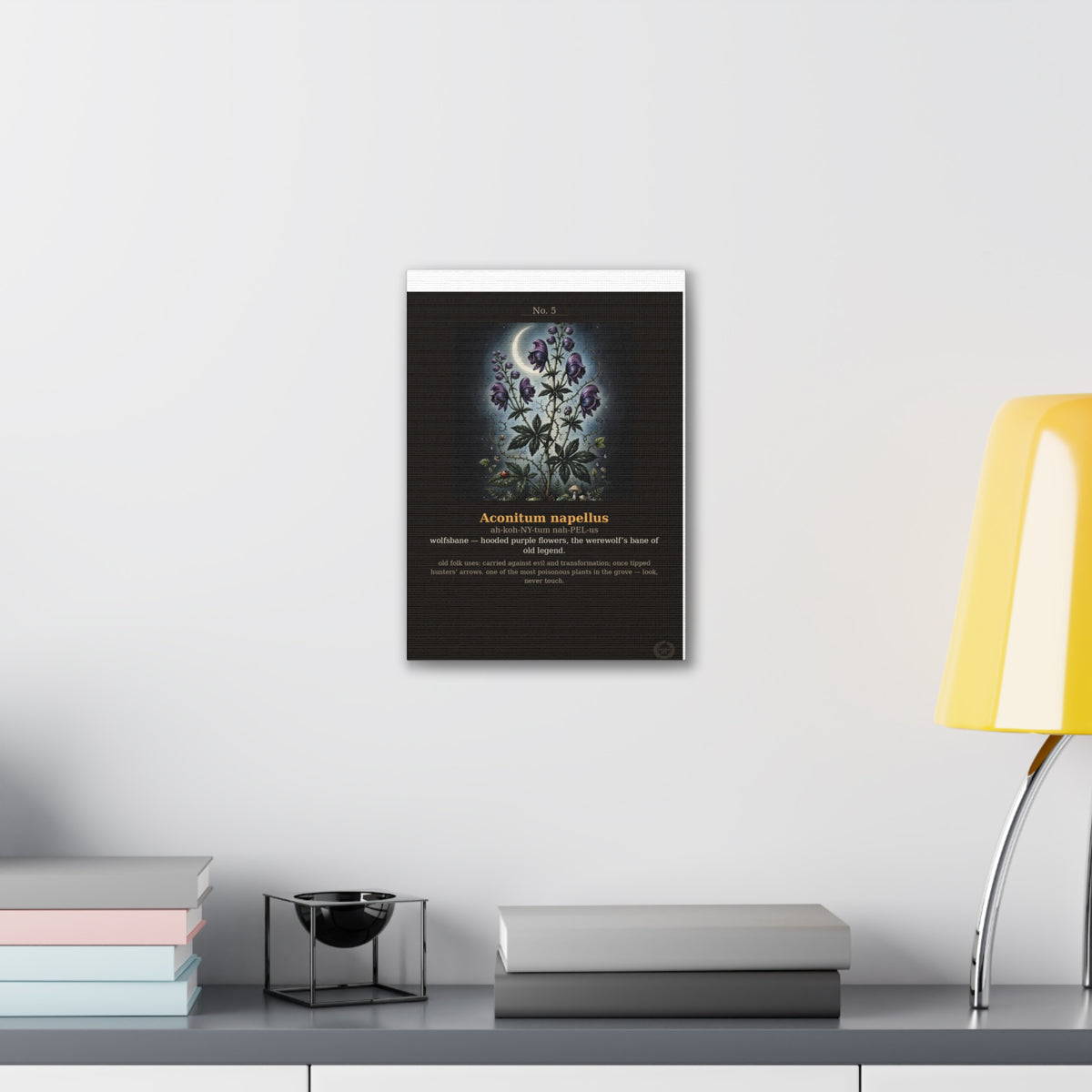 Apothecary of Thorns Canvas - Wolfsbane No. 5