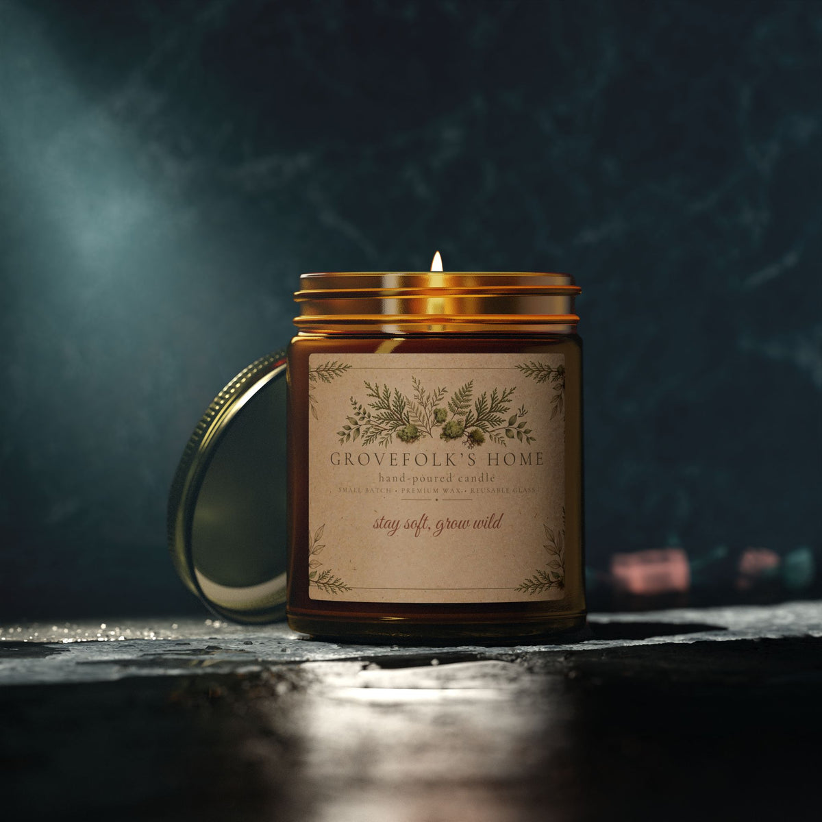 Coconut Apricot Wax Candle