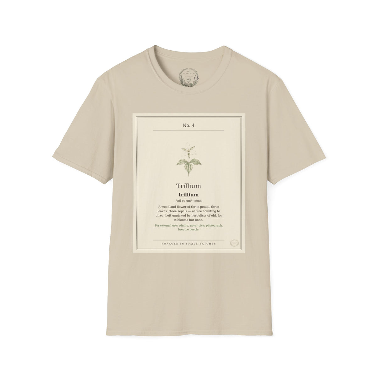 The Herbanium Tee - April Trillium - product photo 3