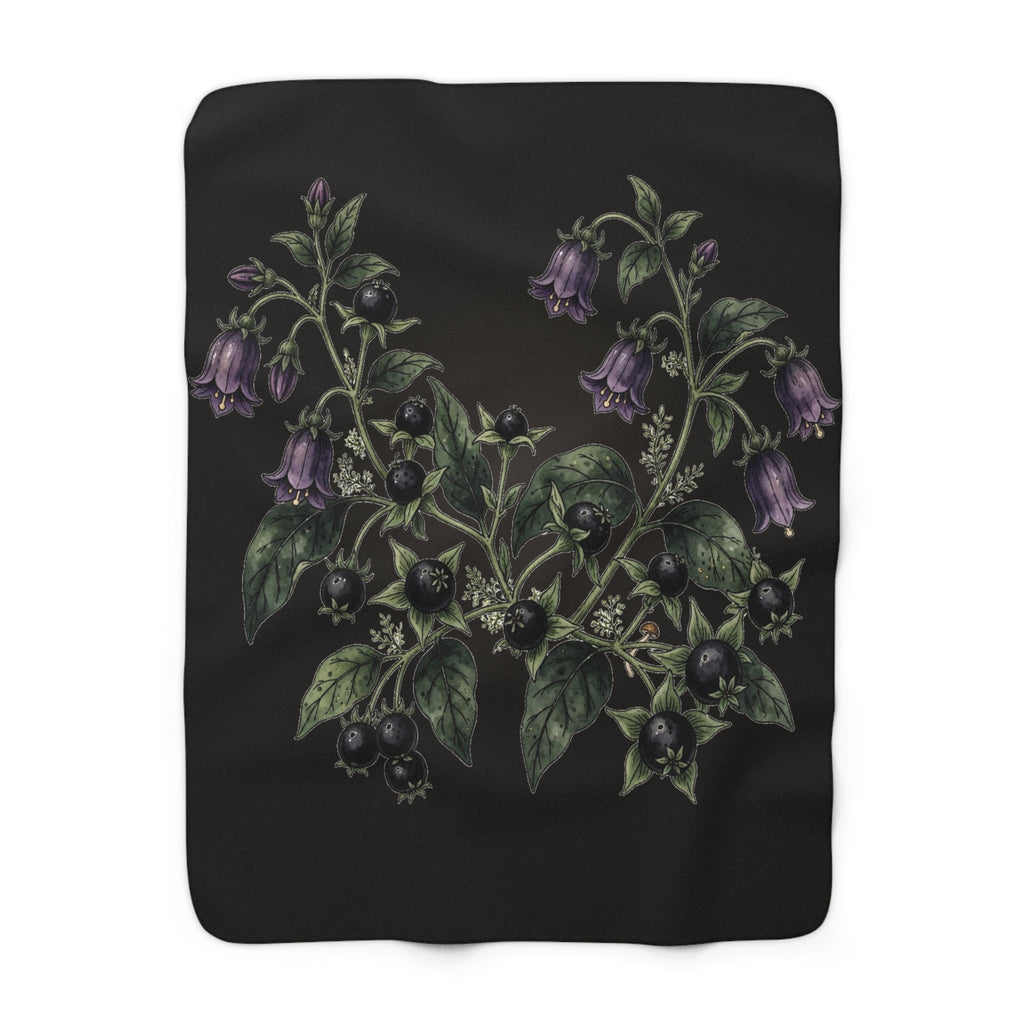 Apothecary of Thorns Sherpa Blanket - Belladonna