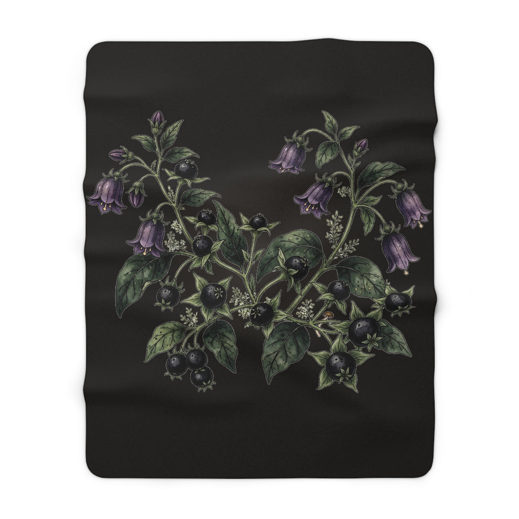 Apothecary of Thorns Sherpa Blanket - Belladonna