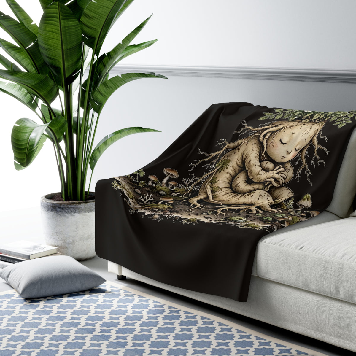 Apothecary of Thorns Sherpa Blanket - Mandrake - product photo 8