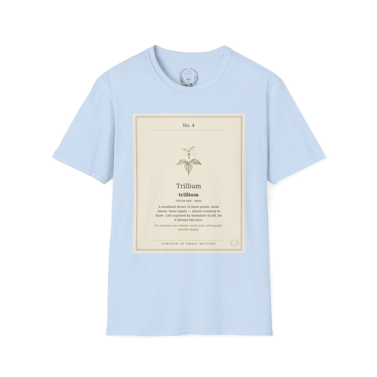 The Herbanium Tee - April Trillium