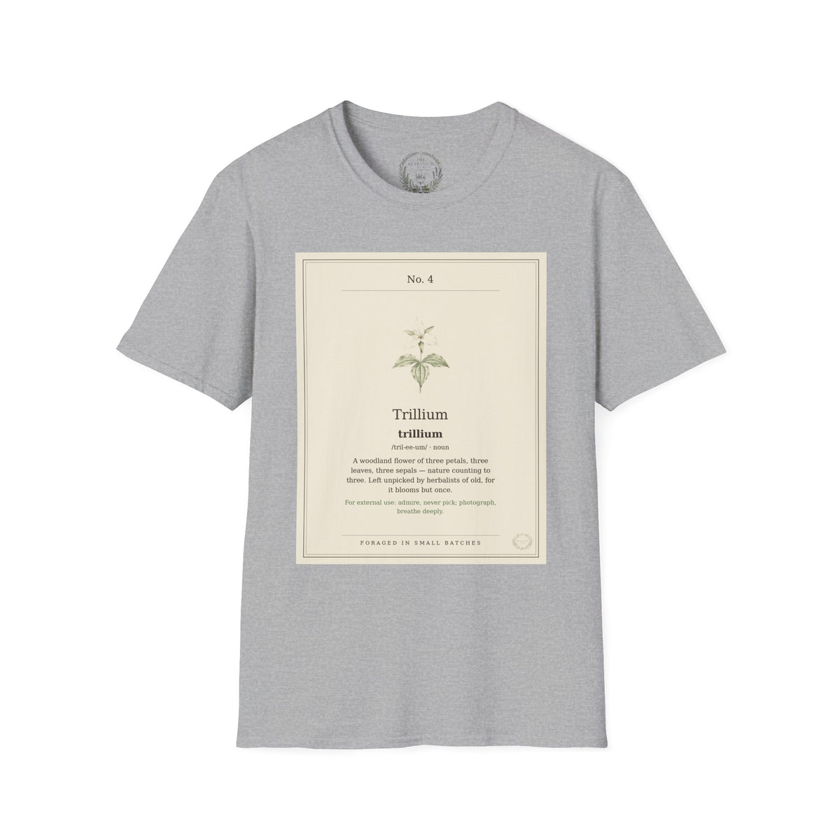 The Herbanium Tee - April Trillium - product photo 5