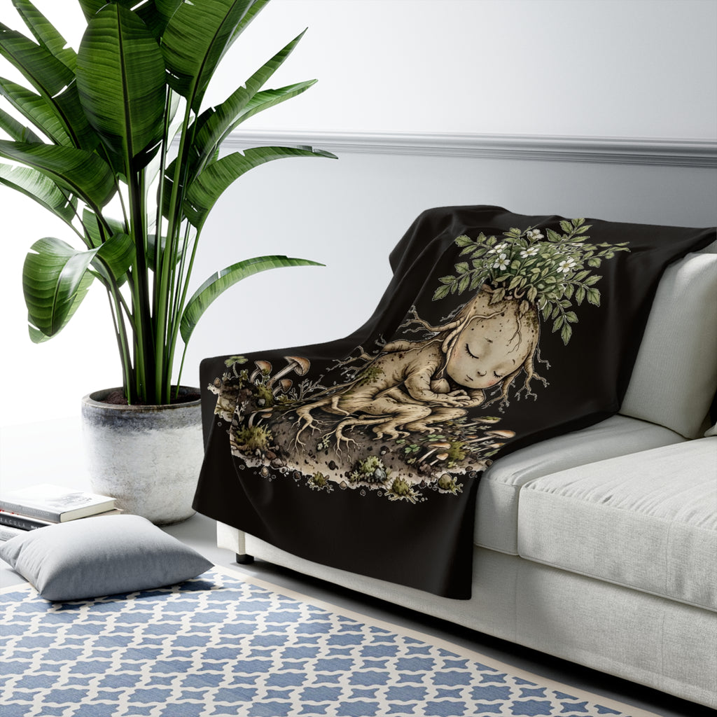 Apothecary of Thorns Sherpa Blanket - Mandrake - product photo 5