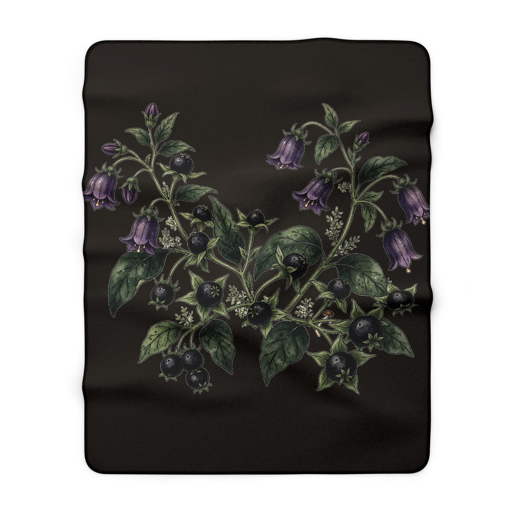 Apothecary of Thorns Sherpa Blanket - Belladonna