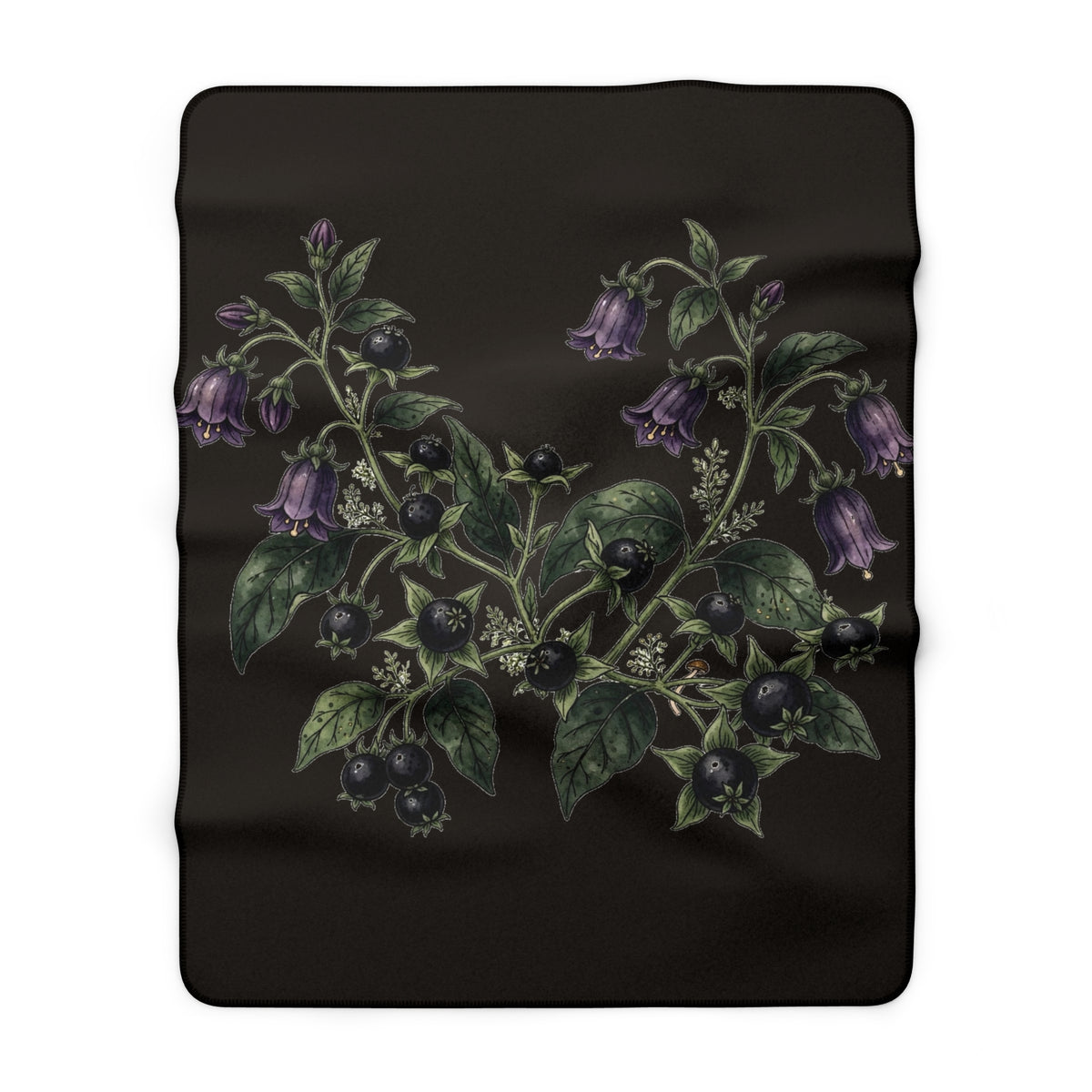 Apothecary of Thorns Sherpa Blanket - Belladonna