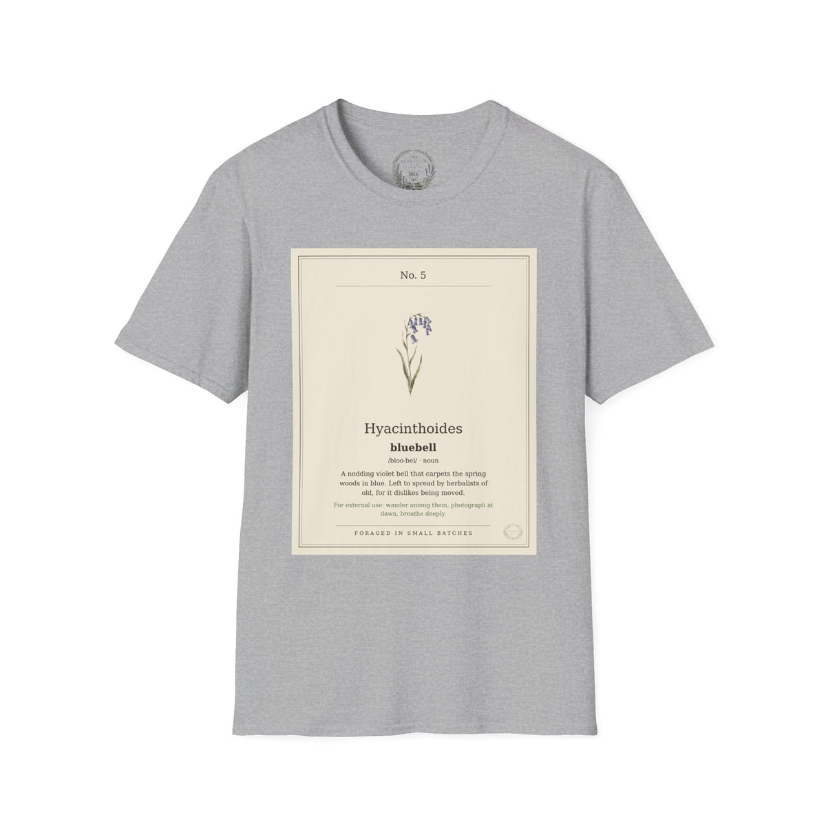 The Herbanium Tee - May Bluebell - product photo 4