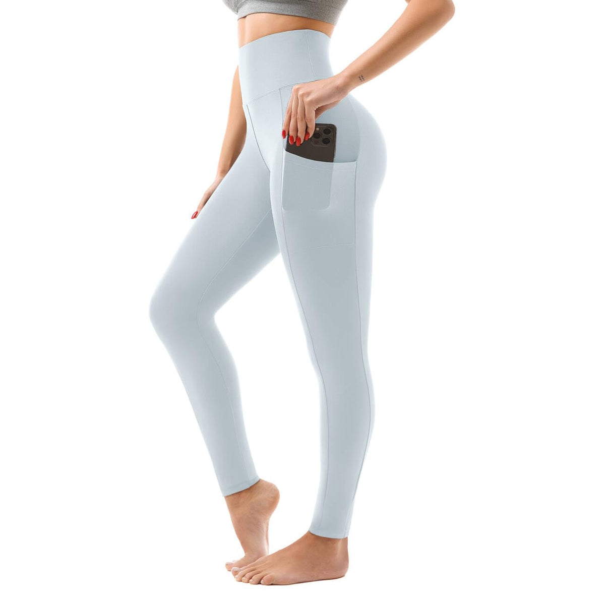 High-Waisted Leggings with Pockets