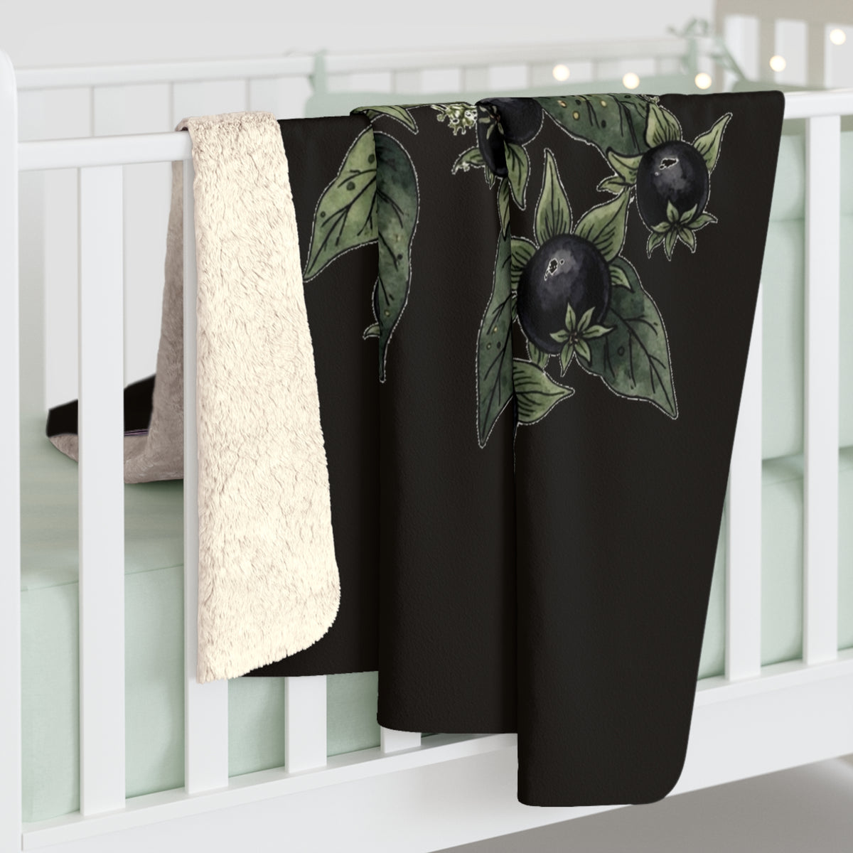 Apothecary of Thorns Sherpa Blanket - Belladonna