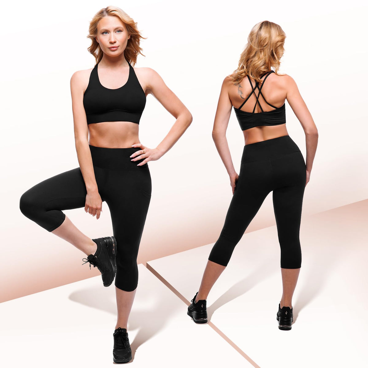 High-Waisted Leggings with Pockets