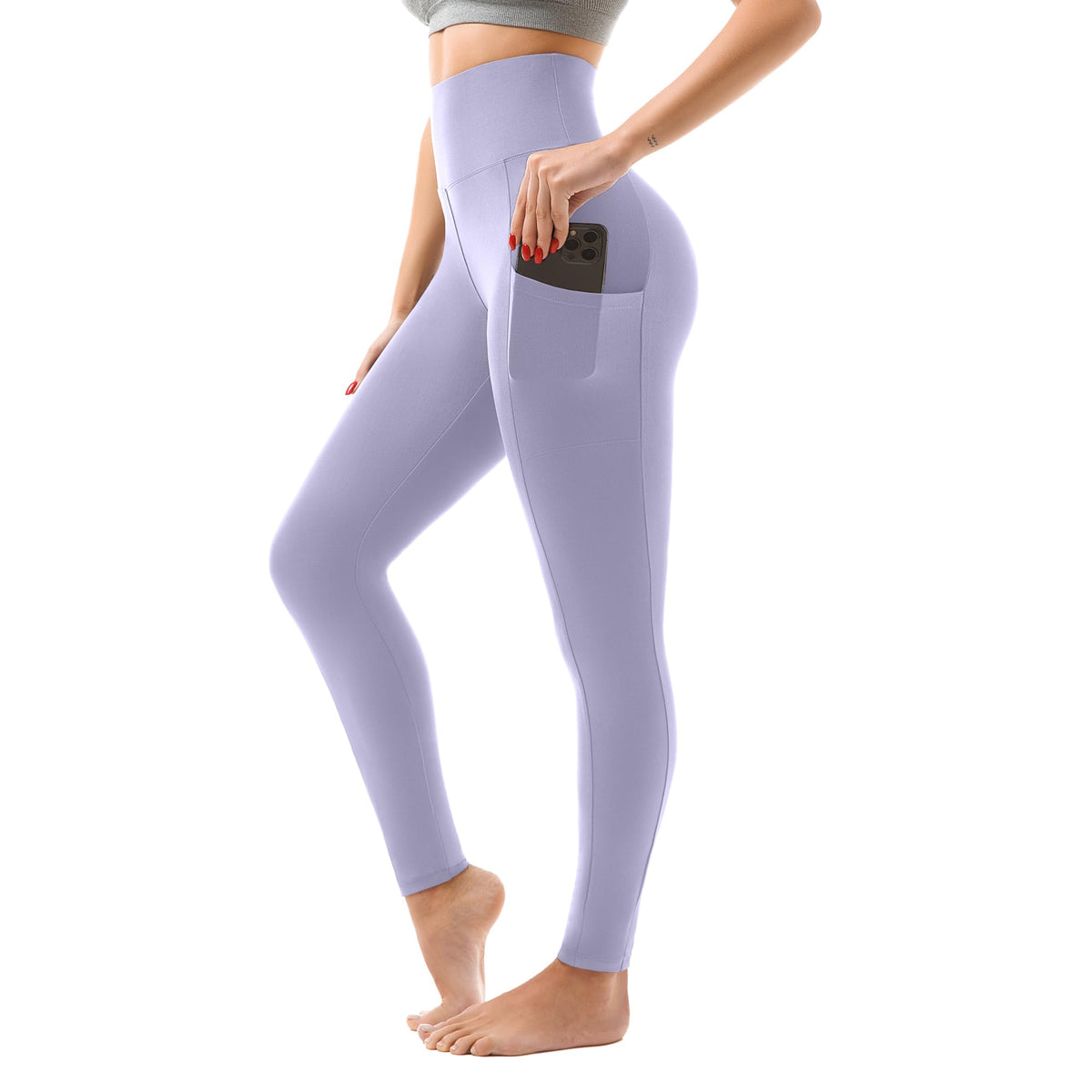 High-Waisted Leggings with Pockets
