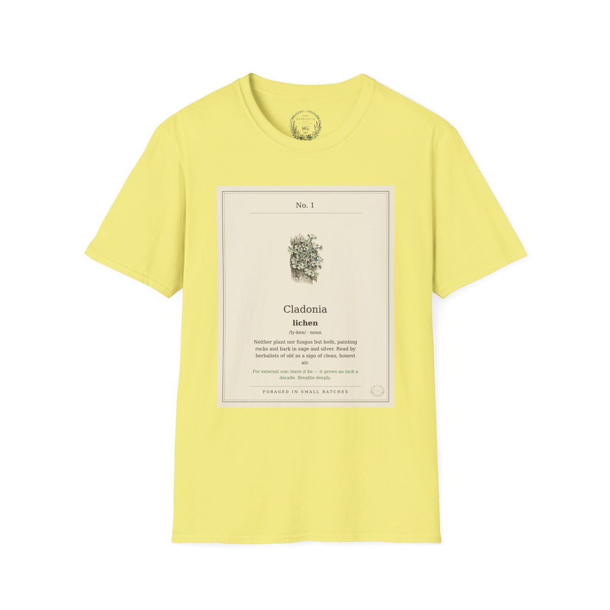 The Herbanium Tee - January Lichen - product photo 3