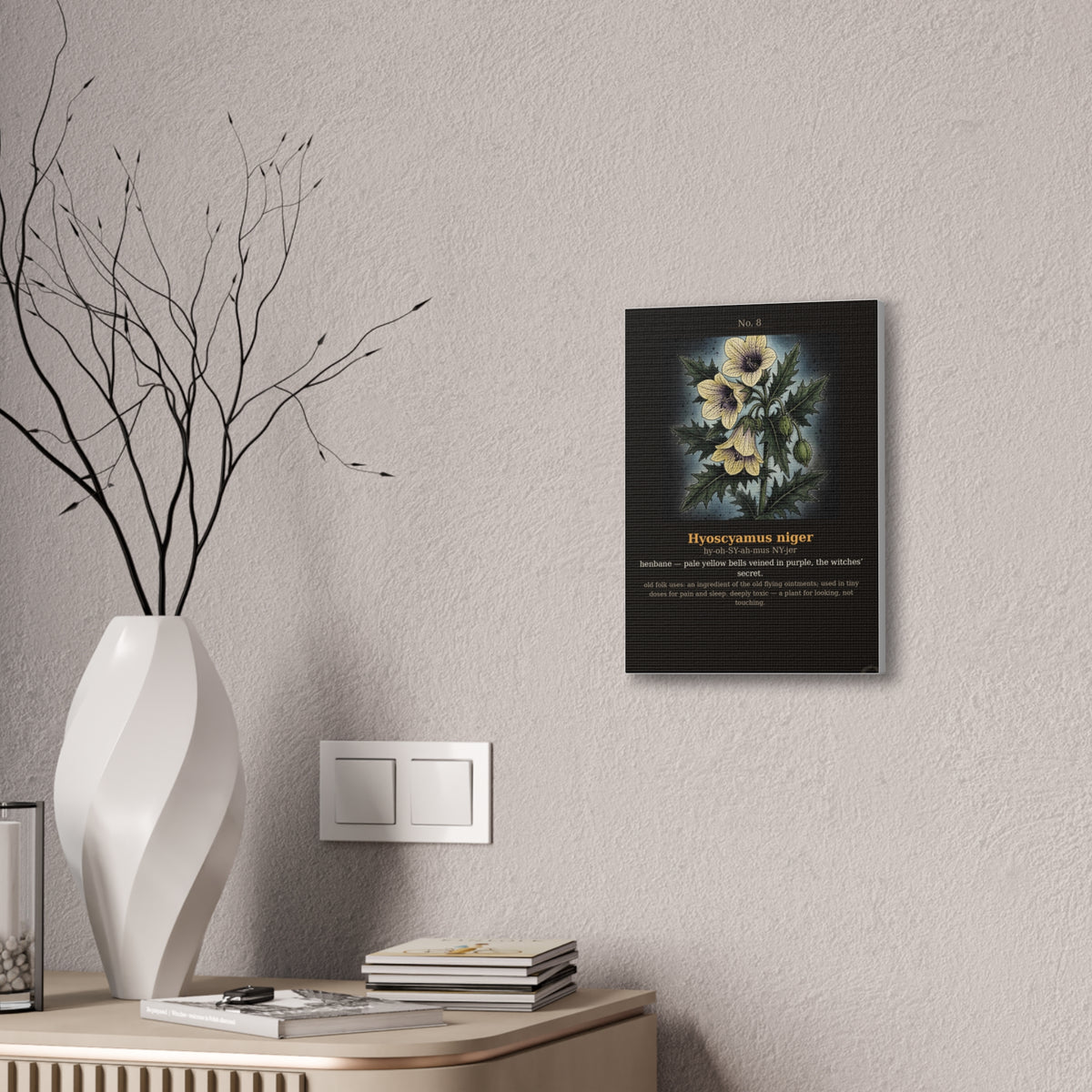 Apothecary of Thorns Canvas - Henbane No. 8