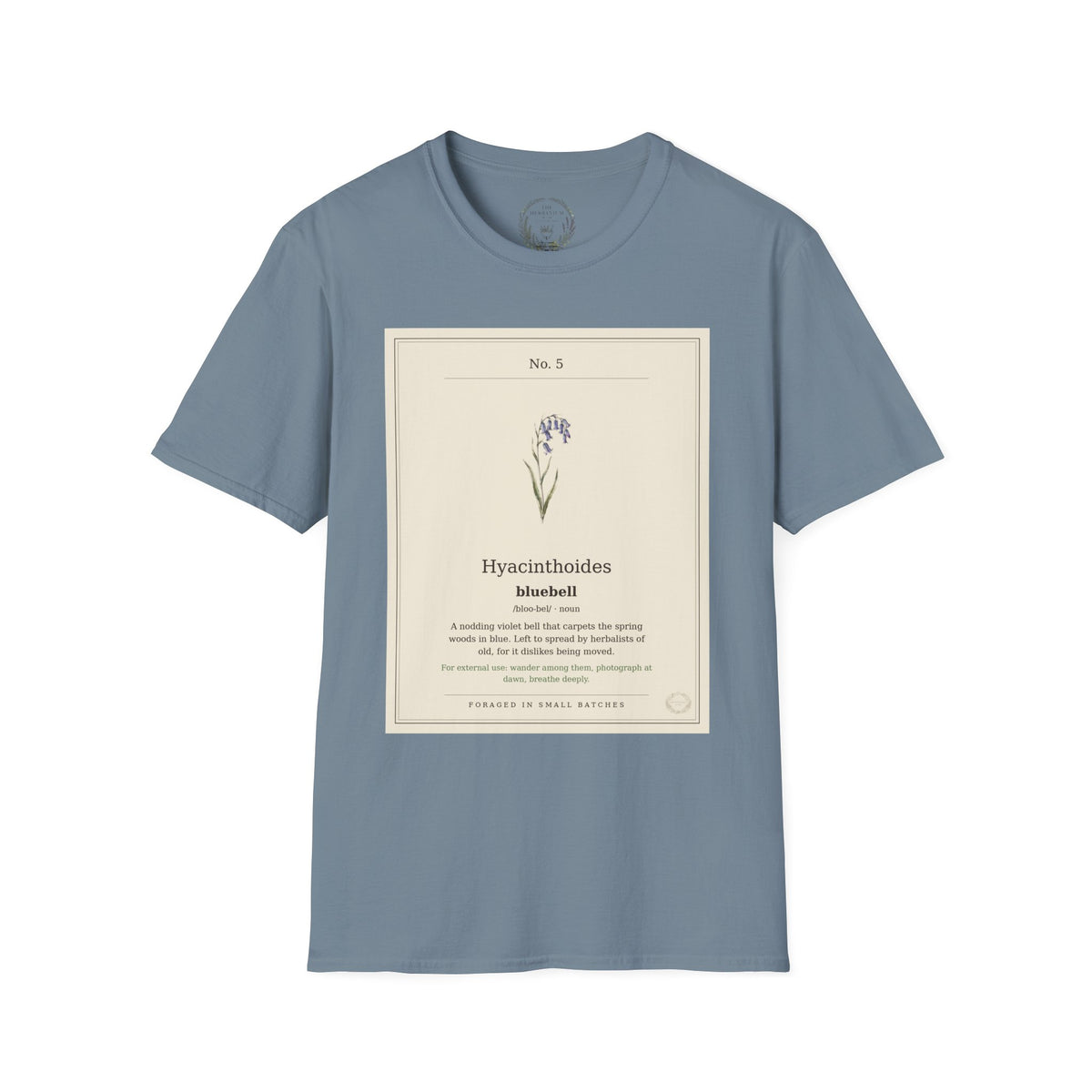 The Herbanium Tee - May Bluebell