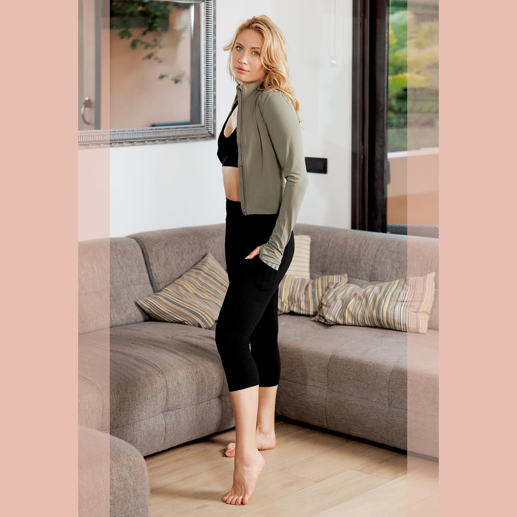 High-Waisted Leggings with Pockets