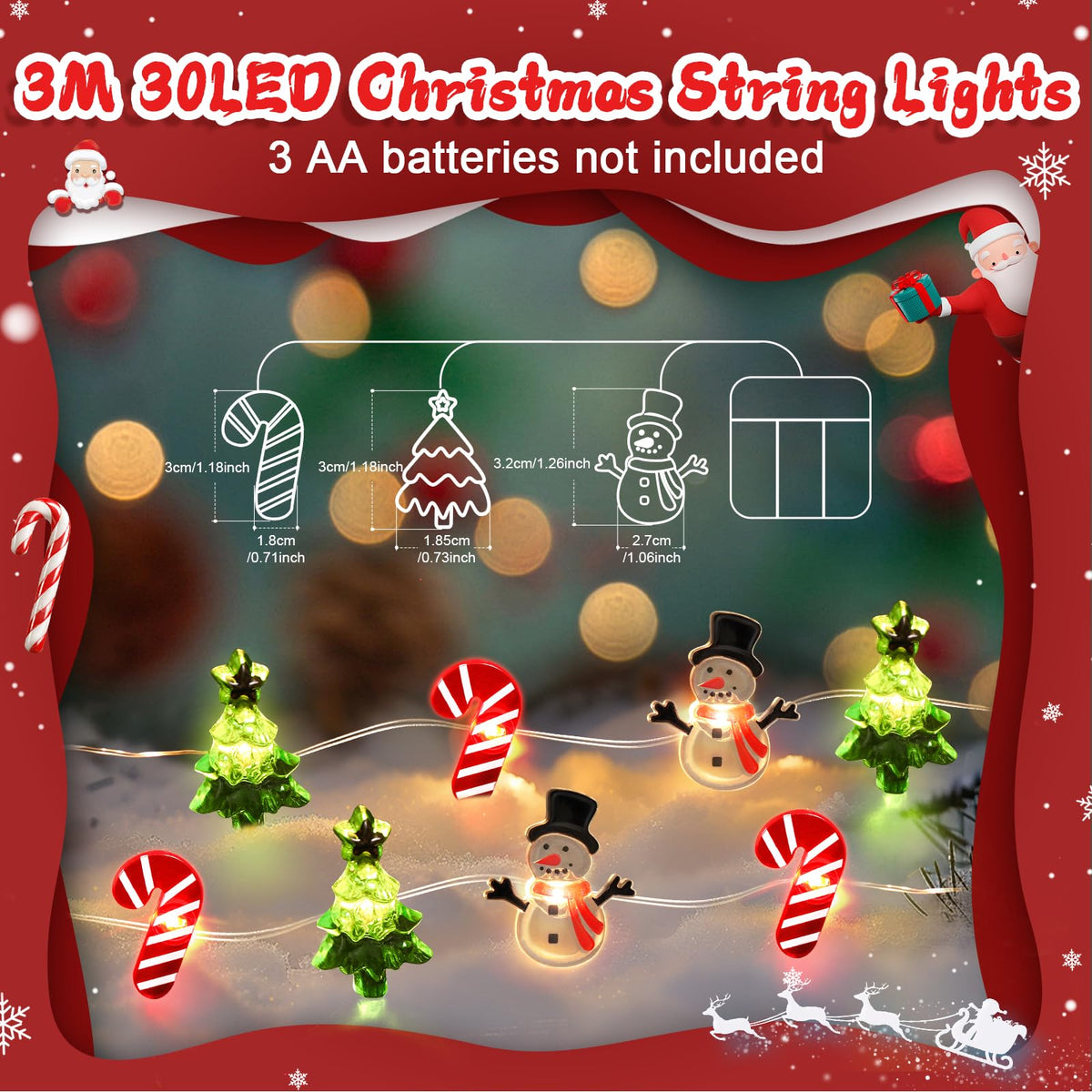 Mushroom Fairy Lights - 10ft 30 LED - product photo 10