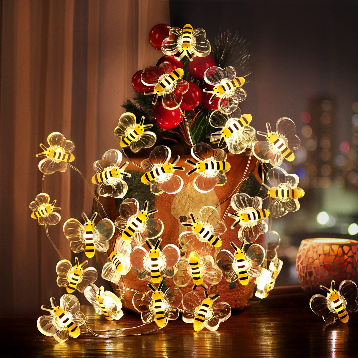 Mushroom Fairy Lights - 10ft 30 LED - product photo 6
