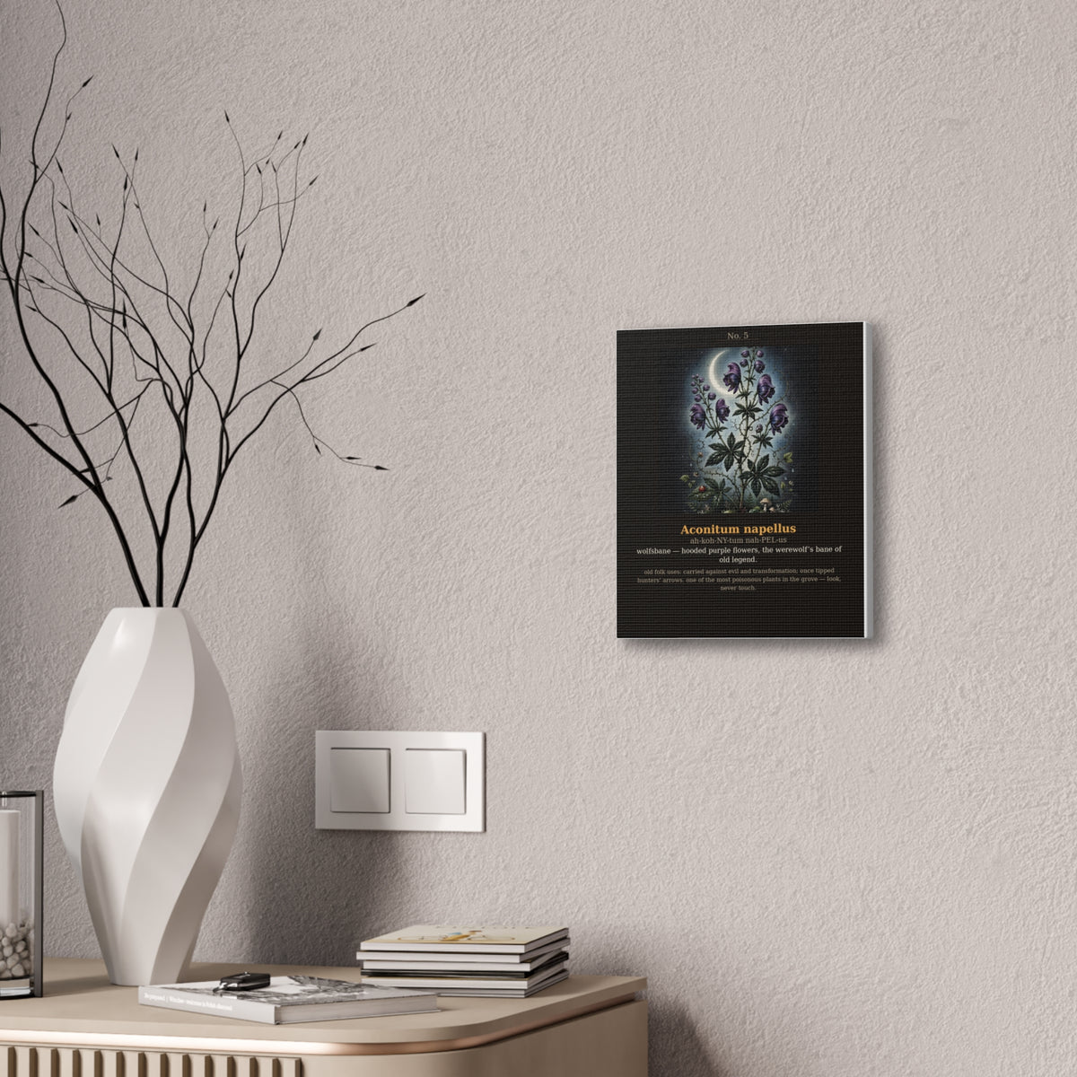 Apothecary of Thorns Canvas - Wolfsbane No. 5