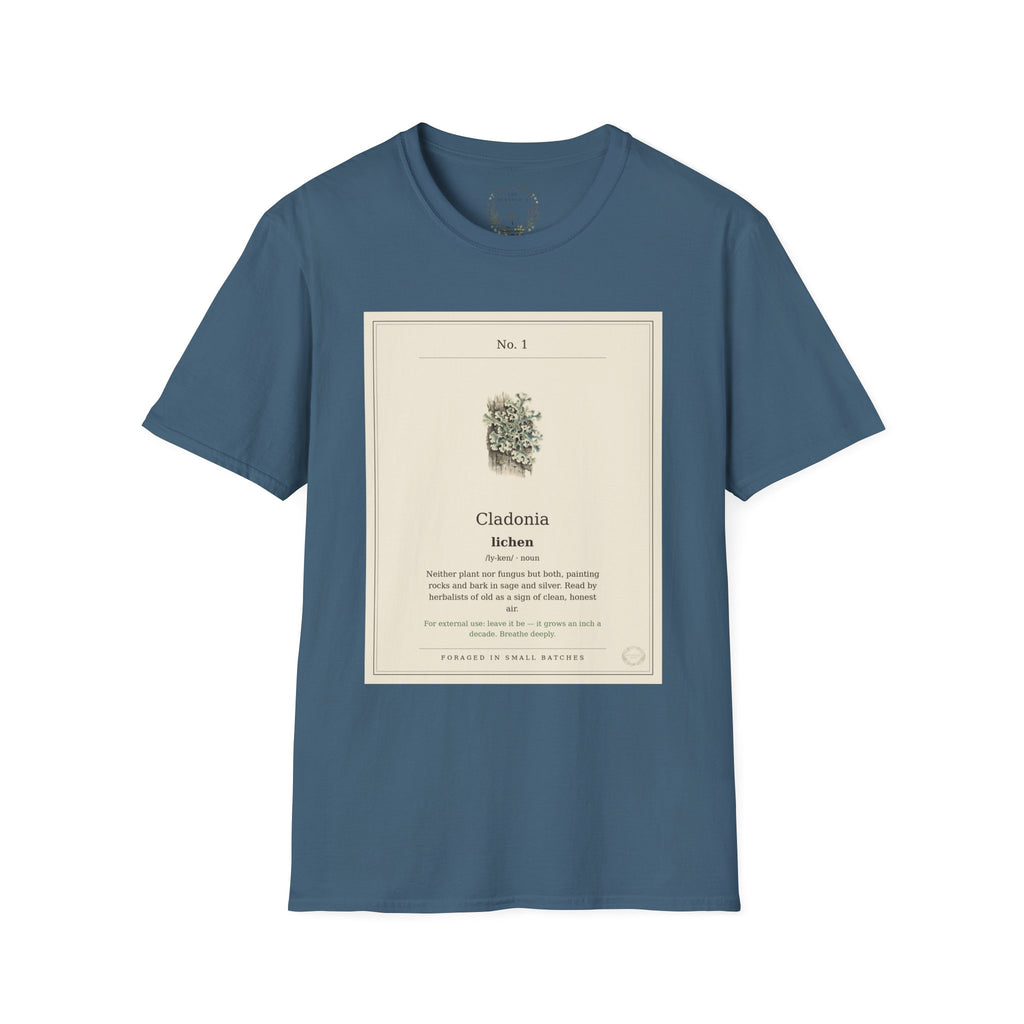 The Herbanium Tee - January Lichen