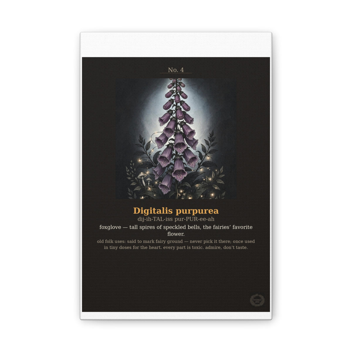 Apothecary of Thorns Canvas - Foxglove No. 4 - product photo 2