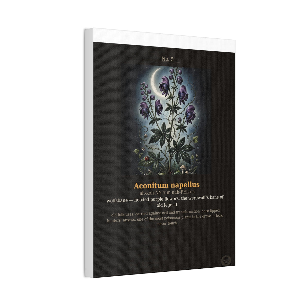 Apothecary of Thorns Canvas - Wolfsbane No. 5